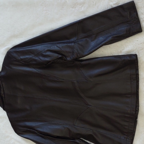 EXCELLED COLLECTION LEATHER JACKET. - Picture 11 of 17